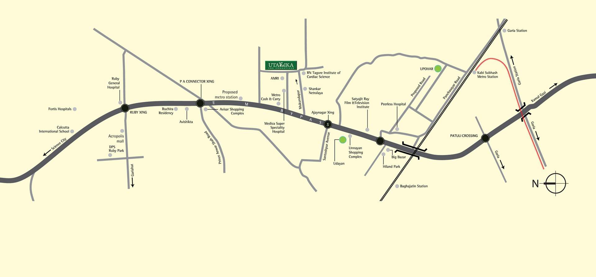 utalika location map